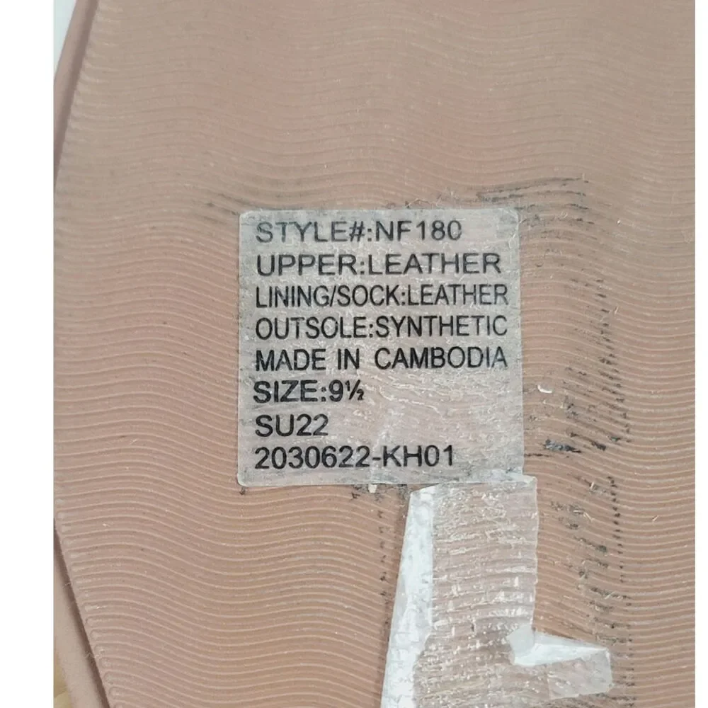 MADEWELL The Suzi Slide Sandal in Woven Leather in Toffee, sz 9.5